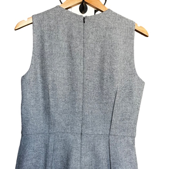 Banana Republic | Women's Pleat Neck Flannel Dress - Picture 9 of 15